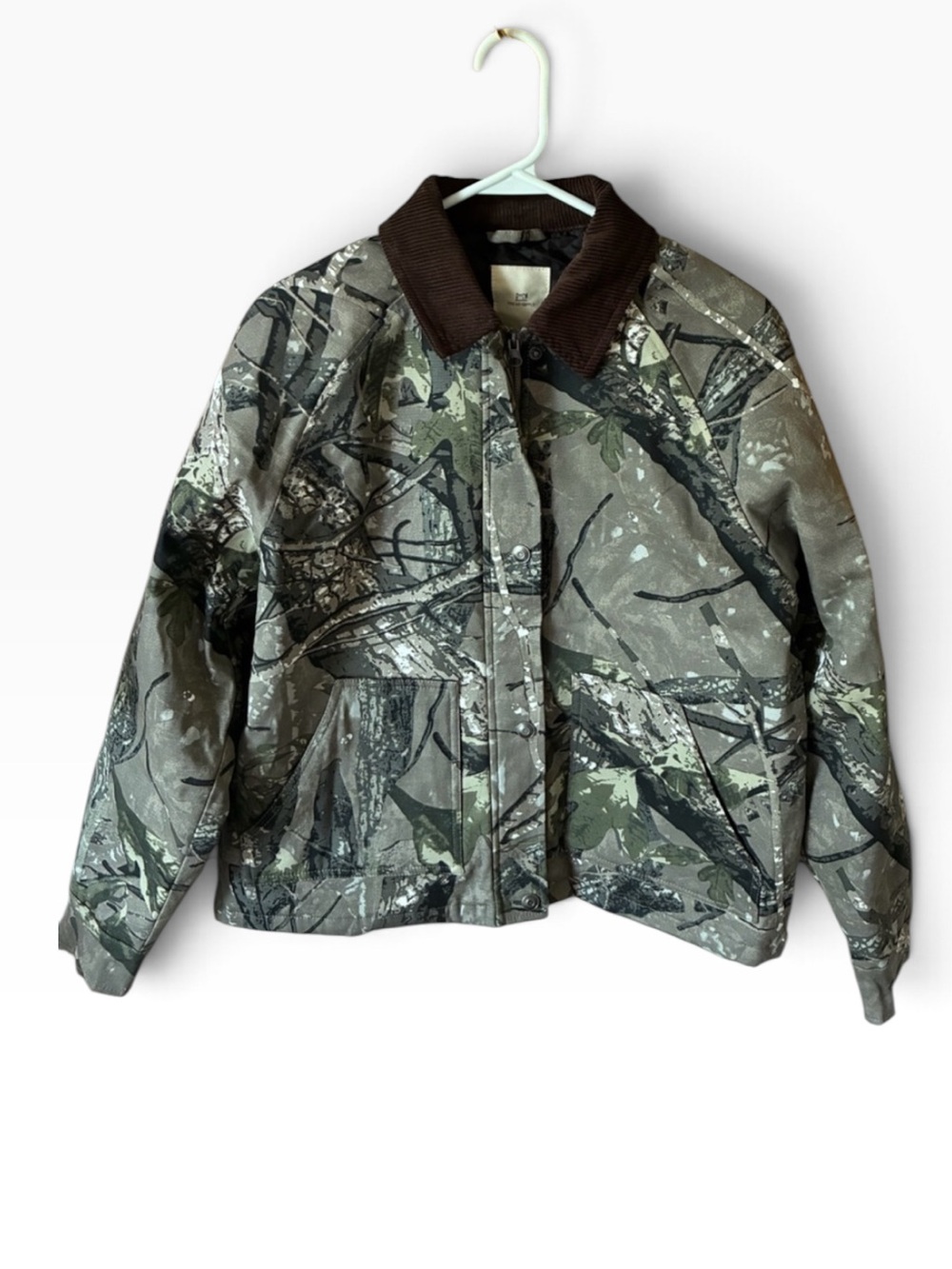 Thread & Supply Brown Corduroy
Collar Camo Chore Jacket Coat
Small